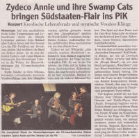 Zydeco Annie und ihre Swamp Cats bringen Südstaaten-Flair ins PiK