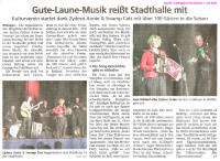 Gute-Laune-Musik reißt Stadthalle mit