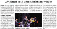Zwischen Folk und süßlichem Walzer